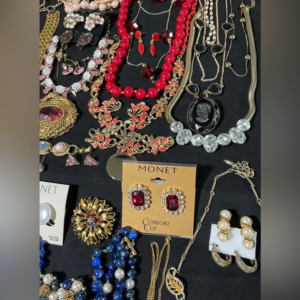 🧨 2 LB ALL SIGNED/HIGH END Jewelry Lot~MOST necklaces signed +earrings bracelets - Picture 3 of 9